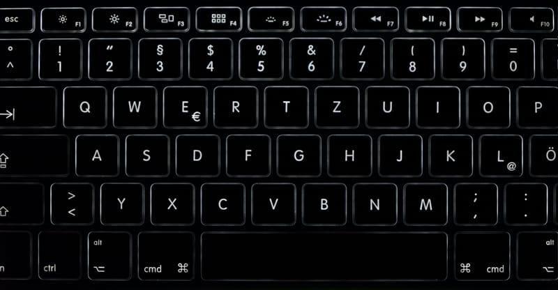 keyboard as background